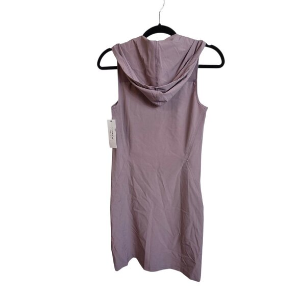 Calvin Klein Performance Dress Womens XS Purple Hooded Sleeveless Zip Pockets - Picture 3 of 13
